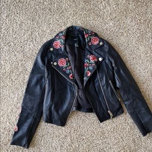 Faux leather jacket